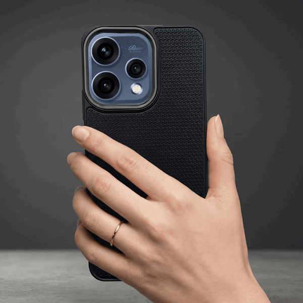 Black DRAVIK Texture Silicone Case for Oppo Reno 15