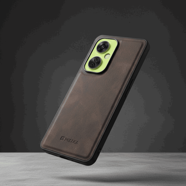 Dark Brown Standard Leather Case for Oneplus Nord Ce 3 Lite