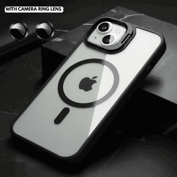 Black XINREEU Transparent Case for Apple iphone 15