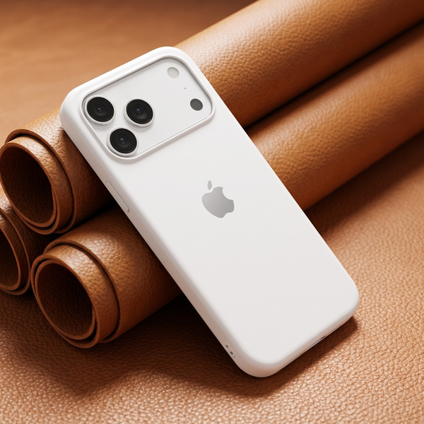 White Original Silicone case for Apple iphone 18 Pro