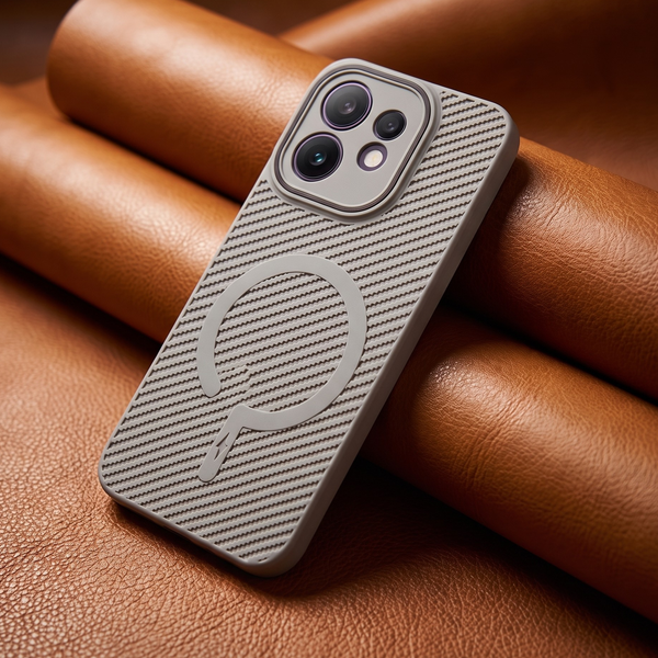 Gripon Grey Silicone Case for Oppo Reno 16