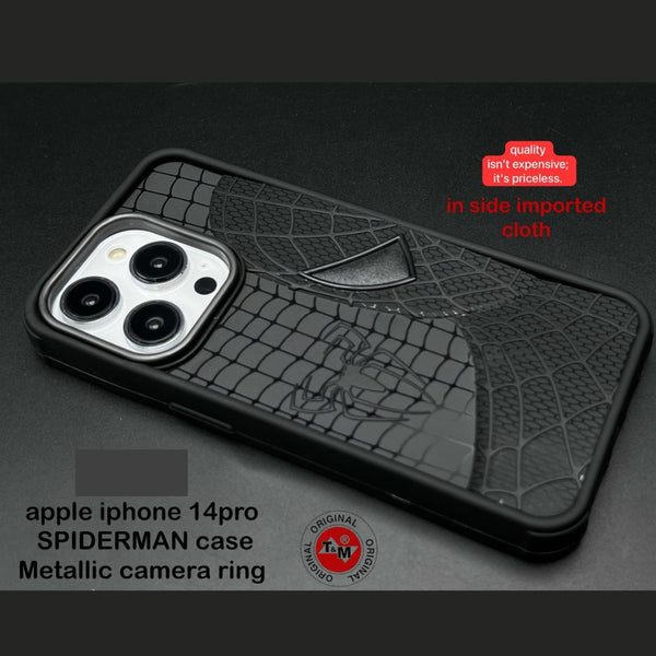 SP-Superhero Engraved logo silicon Case for Apple Iphone 14 Pro