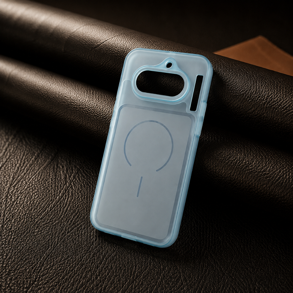 Light Blue Amber Silicone Case for Nothing Phone 4a