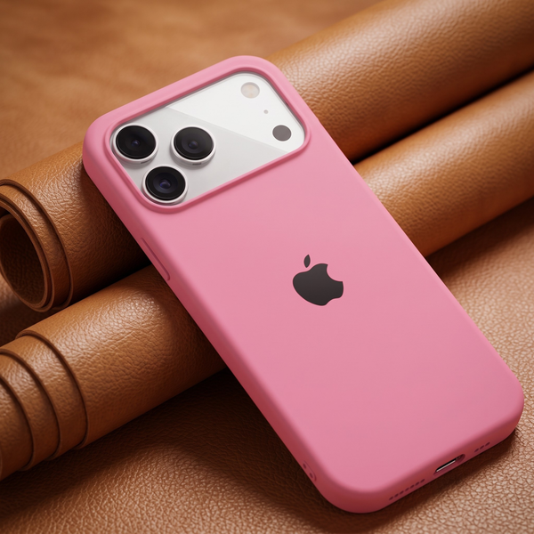 Pink Original Silicone case for Apple iphone 18 Pro
