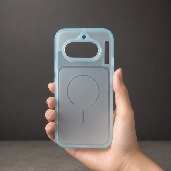 Light Blue Amber Silicone Case for Nothing Phone 4a