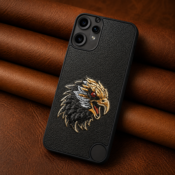Black Leather Eagle OC Ornamented for CMF PHONE 2 Pro