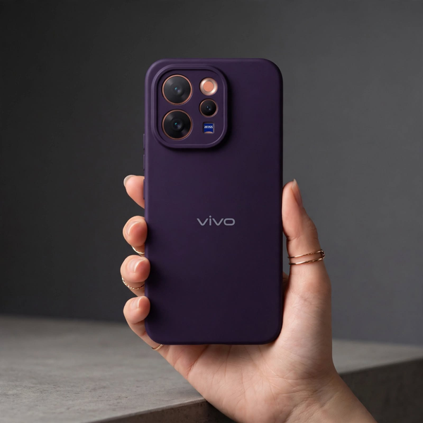 Deep Purple Camera Original Silicone case for Vivo V70