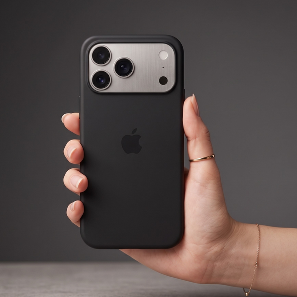 Black Original Silicone case for Apple iphone 18 Pro Max