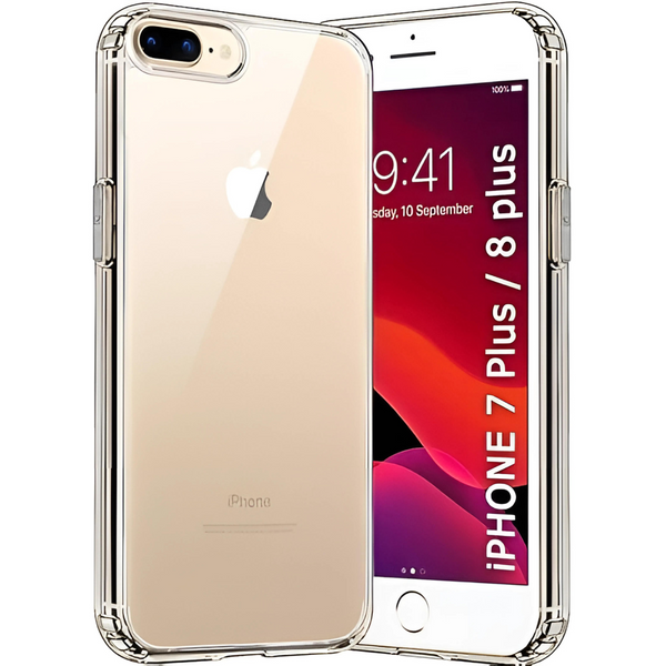 SilicaClear Transparent Silicone Case for Apple Iphone 7 Plus