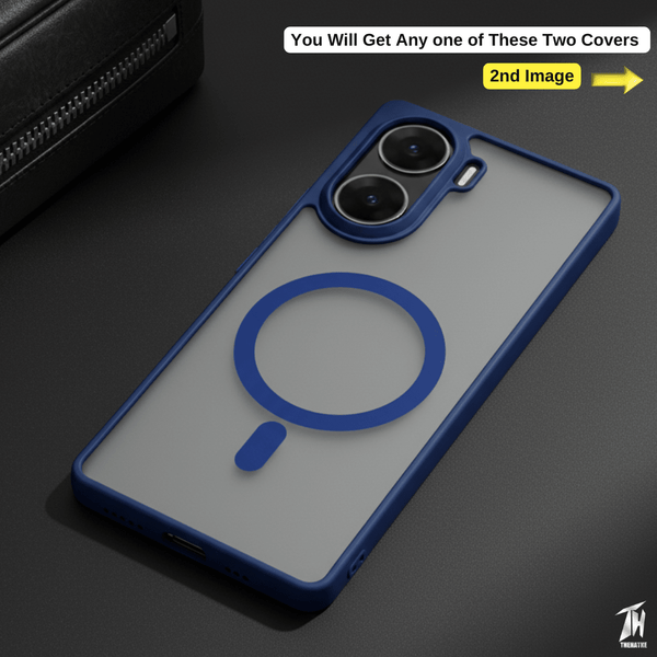 KYRON Dark Blue Matte  Case for Vivo V29e