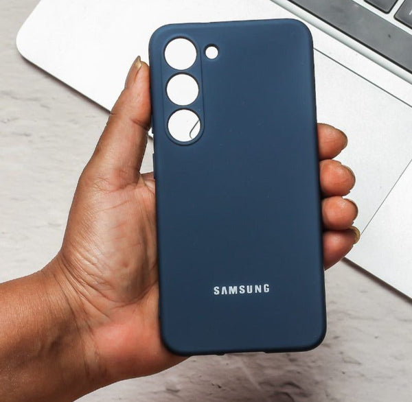 Dark Blue Camera Original Silicone case for Samsung S24 FE