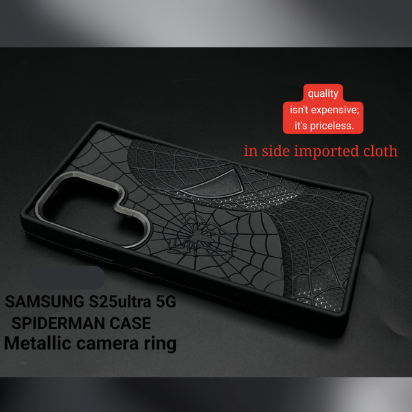 SP-Superhero Engraved logo silicon Case for Samsung S25 Ultra