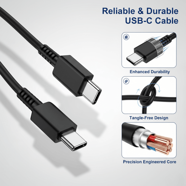 TheHatke USB-C TO USB-C (1M) Charging Cable for Samsung