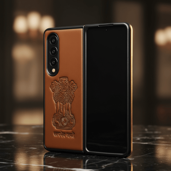 Ashoka Brown Leather Case for Samsung Galaxy Z Fold 4