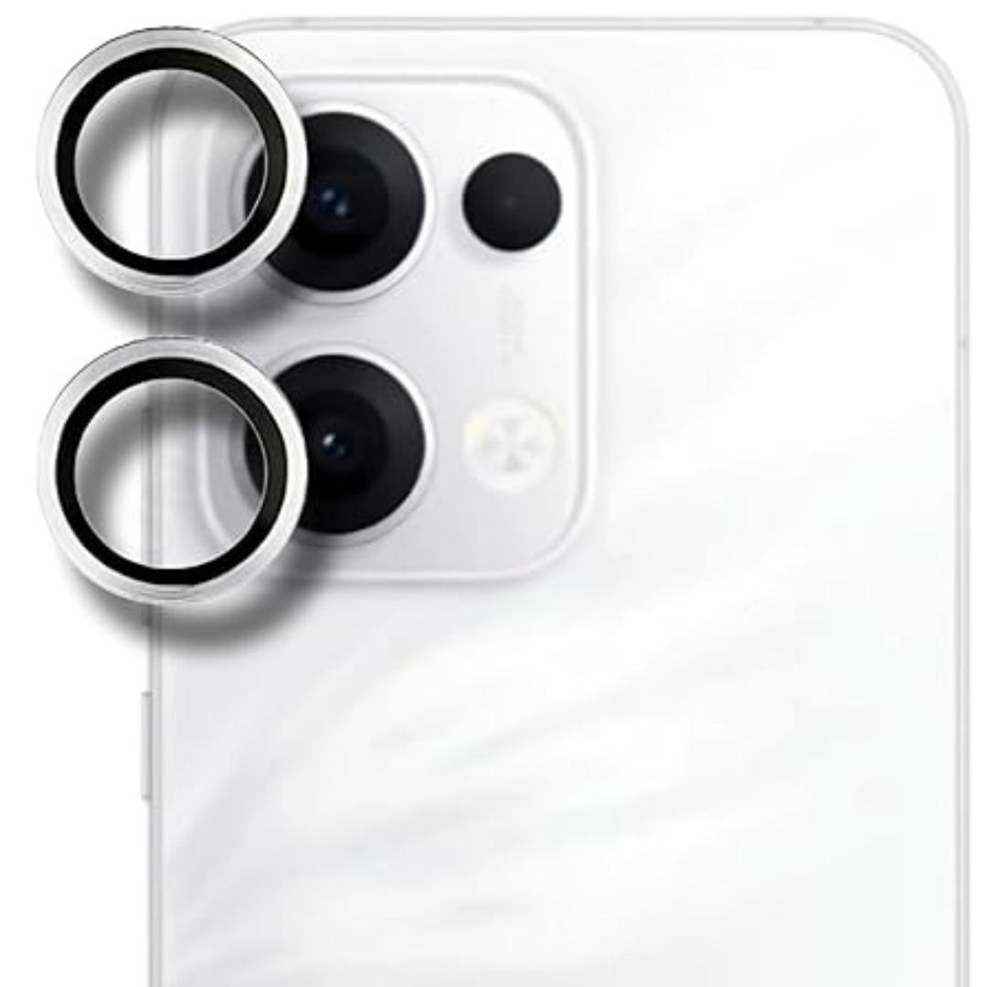 Silver Metallic camera ring lens guard for Oppo Reno 13