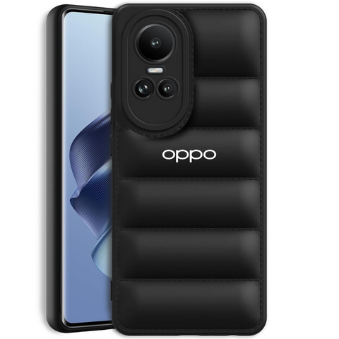 Black Puffon silicone case for Oppo Reno 10