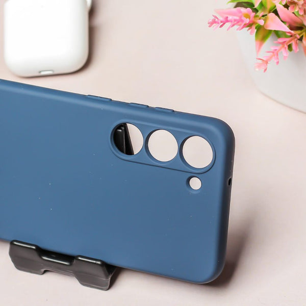 Dark Blue Camera Original Silicone case for Samsung S23 5G