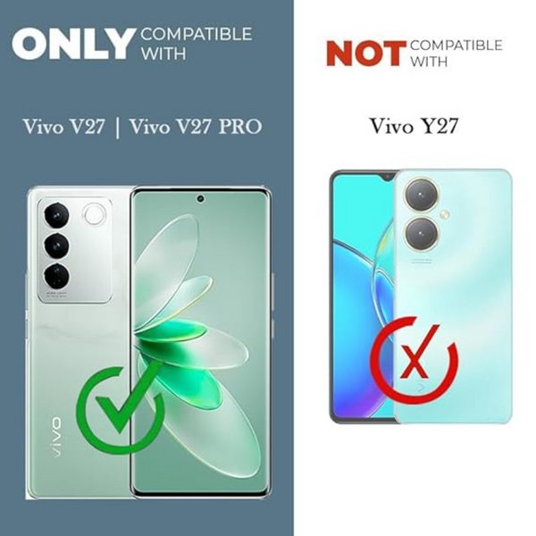 SilicaClear Transparent Silicone Case for Vivo V27 Pro