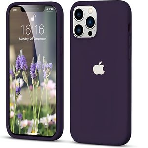 Deep Purple Original Silicone case for Apple iphone 14 Pro Max