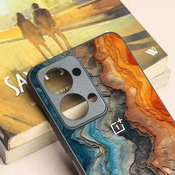 Layered Marble metal back case for Oneplus Nord 2T