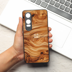 Classic Wood metal back case for OnePlus Nord CE 4 Lite