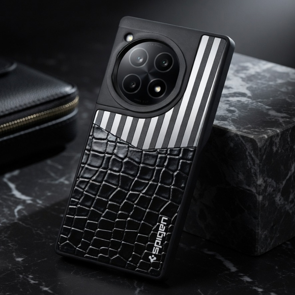 TexturGuard Black Silicone Case for Oneplus 12R