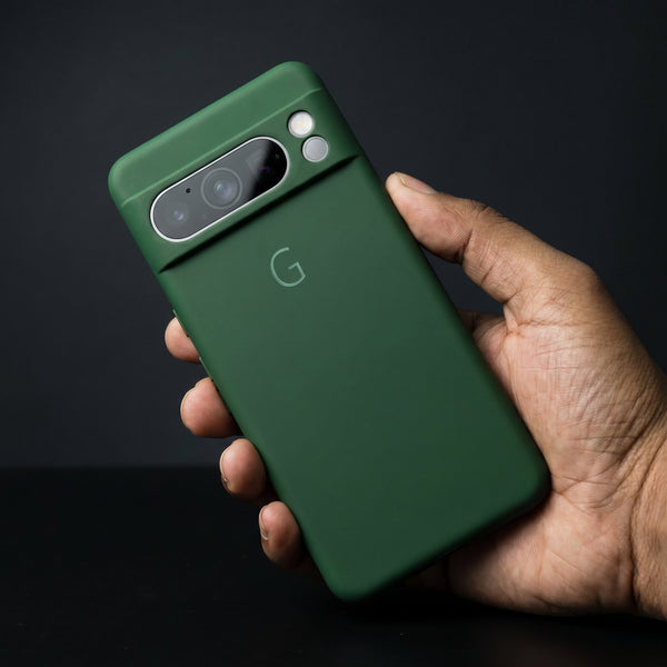 Dark Green Camera Original Silicone case for Google Pixel 8 Pro