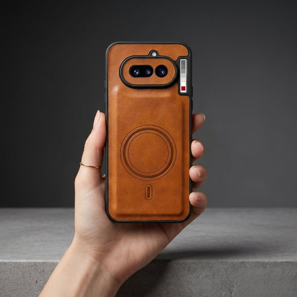 Crest Brown Leather Case for Nothing Phone 4a