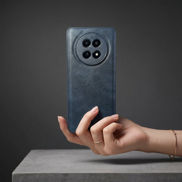 X-LEVEL Blue Leather Case for Realme 12x