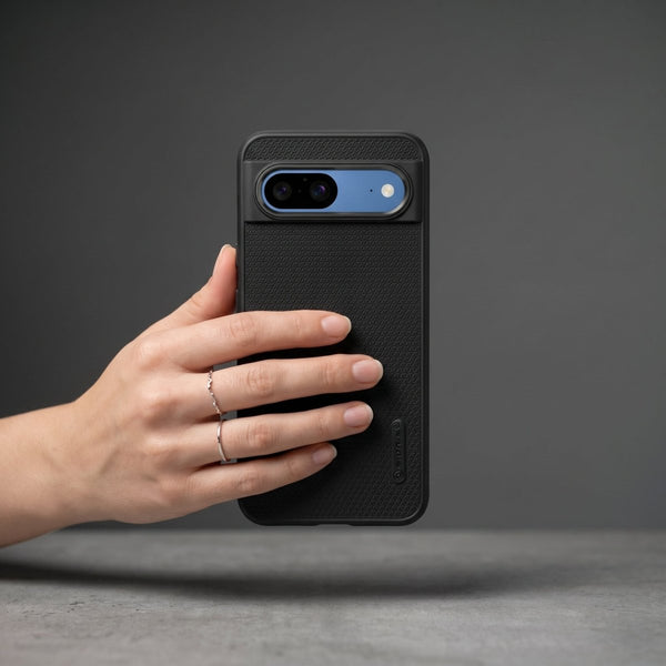 Black DRAVIK Texture Silicone Case for Google Pixel 8a