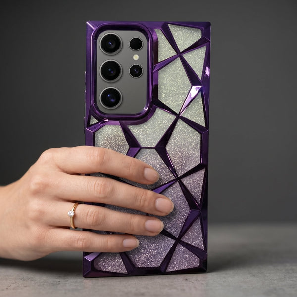 Dazzle Purple Silicone case for Samsung S24 Ultra