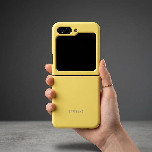 Yellow Original Silicone case for Samsung Galaxy Z FLIP 5