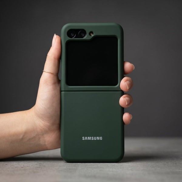 Dark Green Original Silicone case for Samsung Galaxy Z FLIP 7 fe