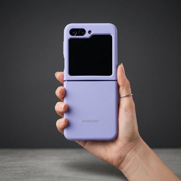 Purple Original Silicone case for Samsung Galaxy Z FLIP 7 fe