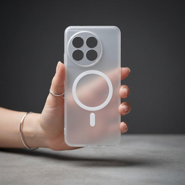 White Paper Matte Magsafe Case for Oneplus 13R