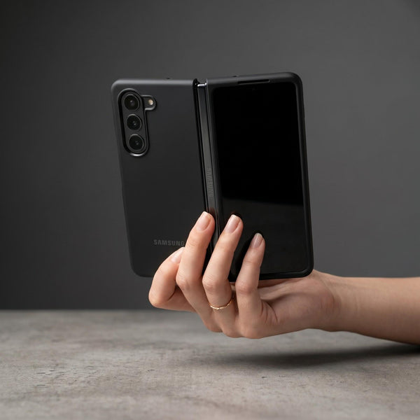 Black Original Silicone case for Samsung Z Fold 5 5G