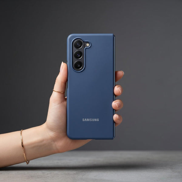 Dark Blue Original Silicone case for Samsung Z Fold 5 5G