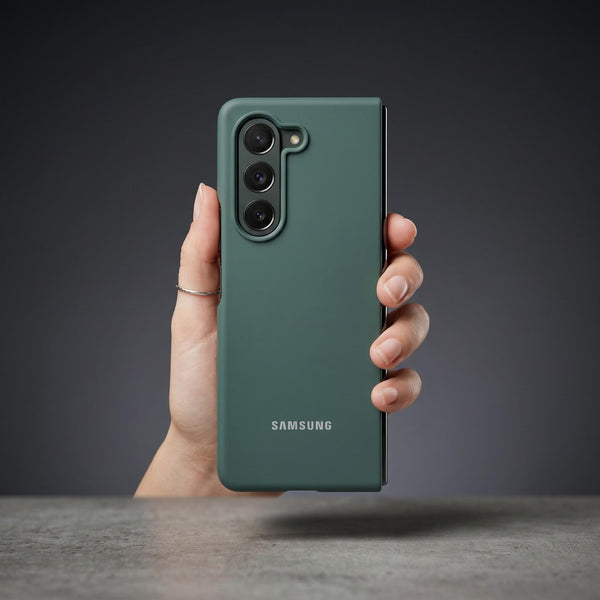 Dark Green Original Silicone case for Samsung Z Fold 5 5G