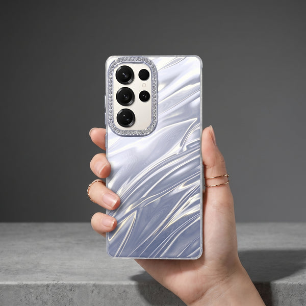 Silver Ripple Case for Samsung S25 Ultra