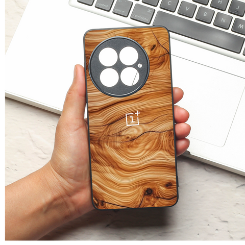 Classic Wood metal back case for OnePlus 13
