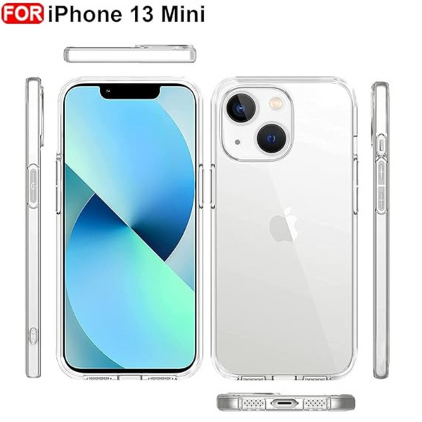 SilicaClear Transparent Silicone Case for Apple Iphone 13 Mini