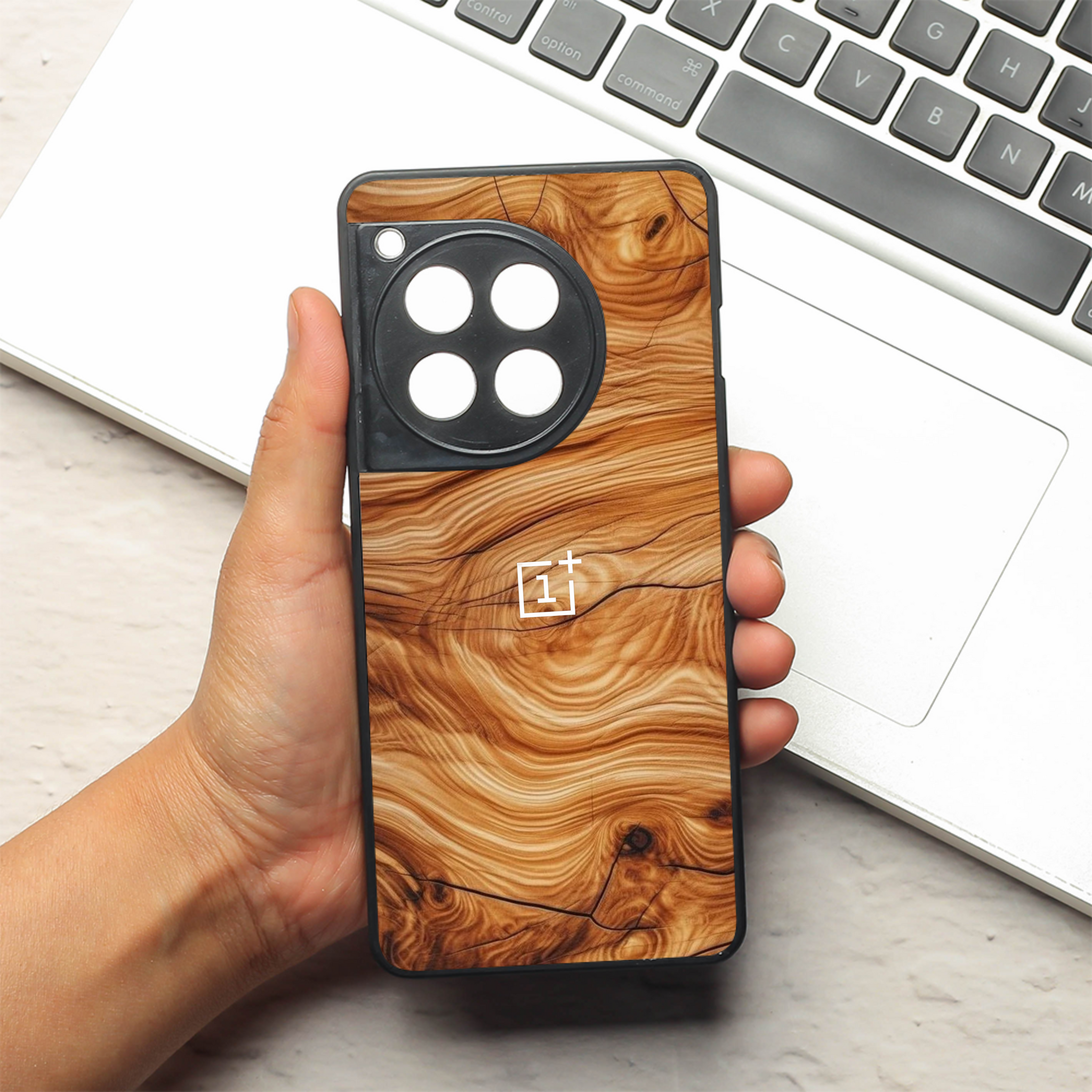 Classic Wood metal back case for OnePlus 12R