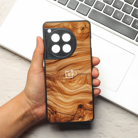 Classic Wood metal back case for OnePlus 12R