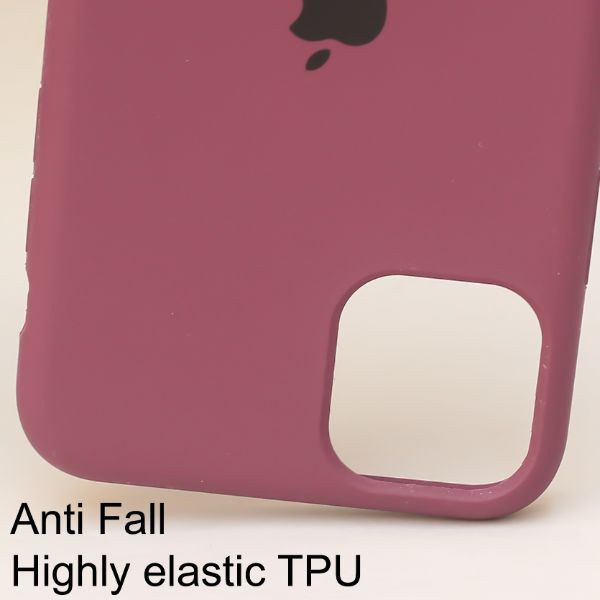Dark Pink Original Silicone case for Apple iphone 11 Pro Max