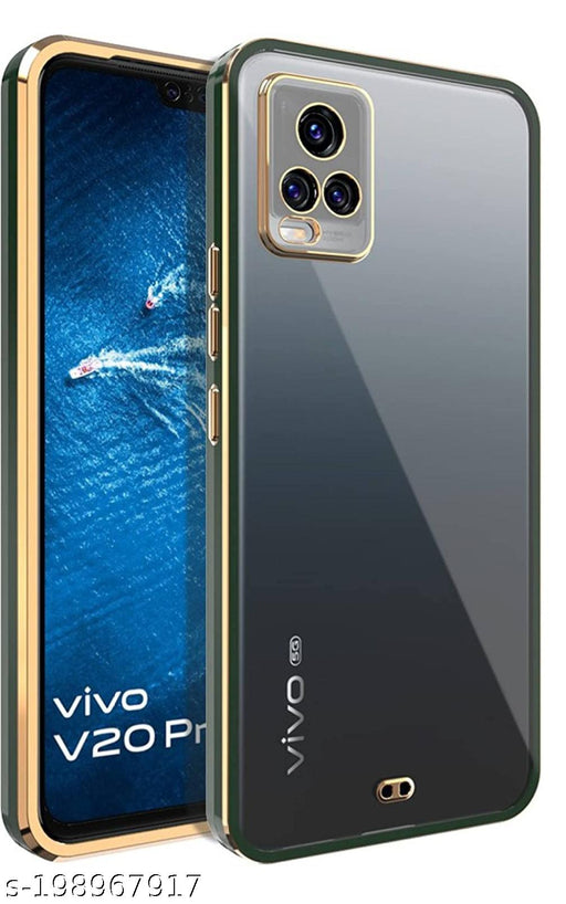Dark Green Electroplated Transparent Case for Vivo V20