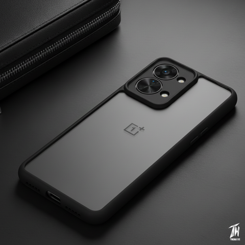 Pureview Black Transparent Silicone Case for Oneplus Nord 2T