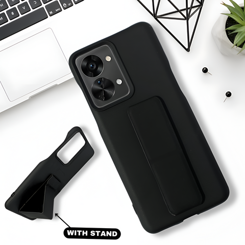 FlexiStand Black Silicone case for Oneplus Nord 2T