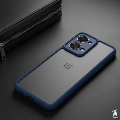 Pureview Dark Blue Transparent Silicone Case for Oneplus Nord 2T