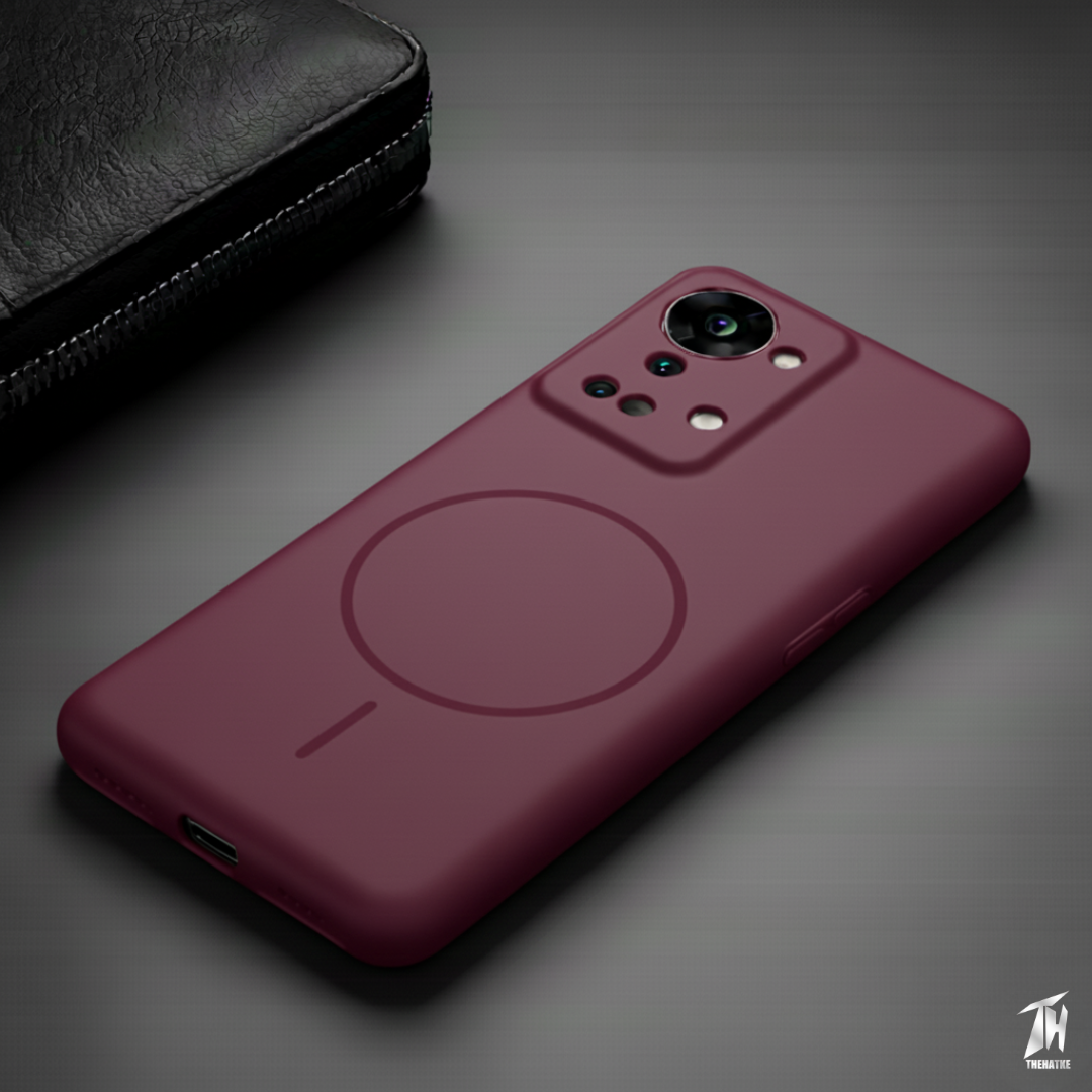 CAVEN Dark Pink Silicone case for Oneplus NORD 2T