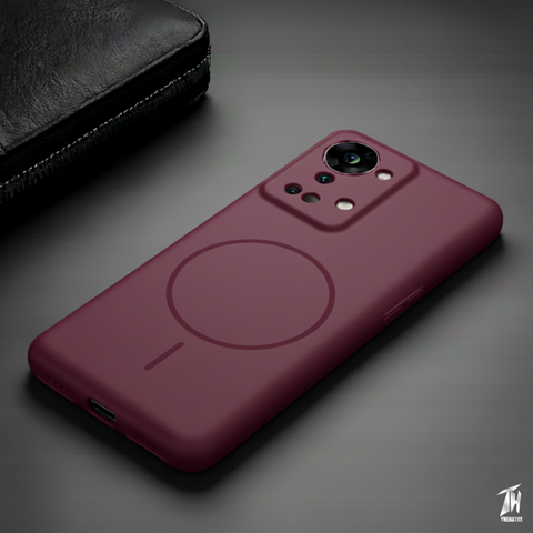 CAVEN Dark Pink Silicone case for Oneplus NORD 2T